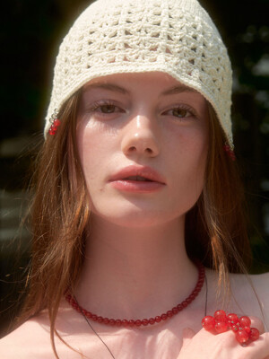 Gems Hand-knitted Summer Beanie (L242MCP090)