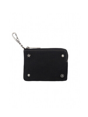 STUD ZIPPER WALLET_2colors