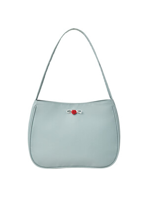 MINI CORSAGE APPLIQUE SHOULDER BAG-SKY BLUE