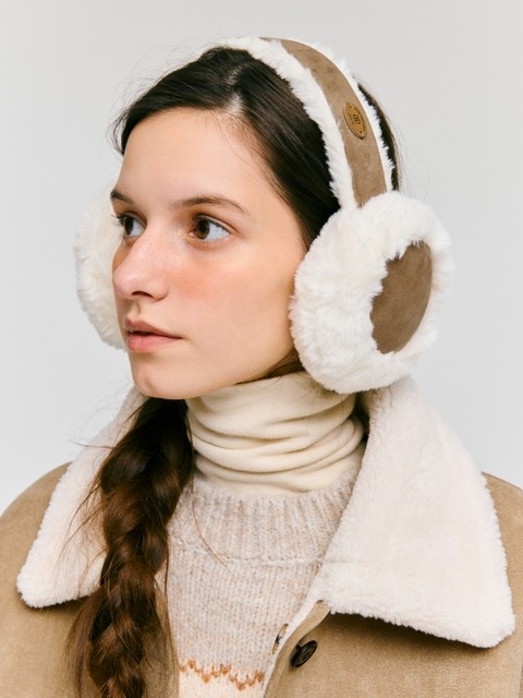 드파운드 fur earmuff - camel