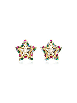 Stardust Multicolor Stud Earrings