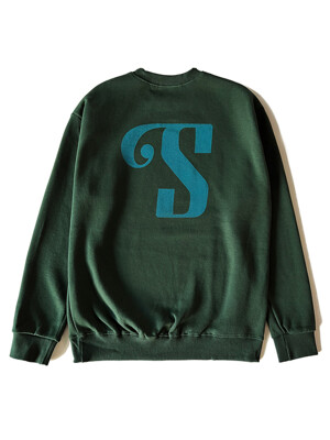 S FLEECE CREWNECK (D.GREEN)