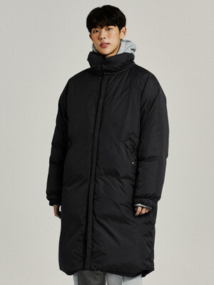 LONG DOWN PARKA black