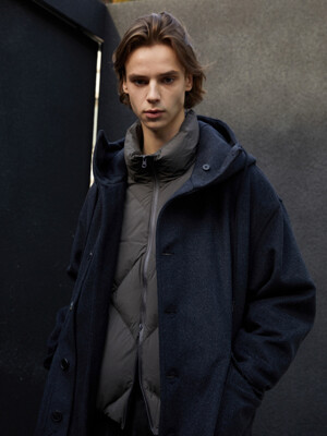 HUUG VOLUME HOODED WOOL COAT_CC