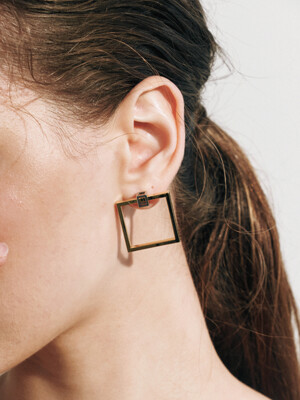 Square in Square_Earring