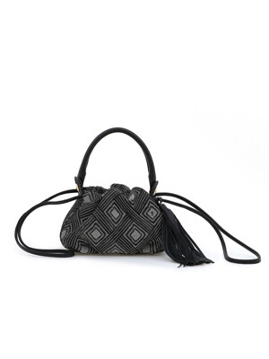 Mini Bonnie Bag - Black Jacquard