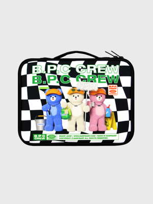 CHECKER BOARD BPC CREW-BLACK/WHITE(11인치 북파우치)