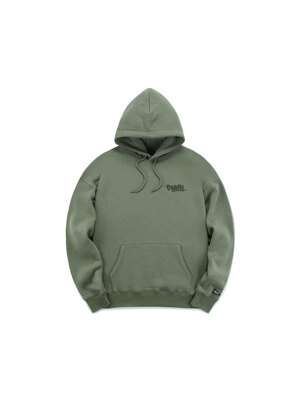 CU PHYS.ED. LOGO FLEECE HOODY 카키