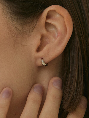 14k unique cutting earring