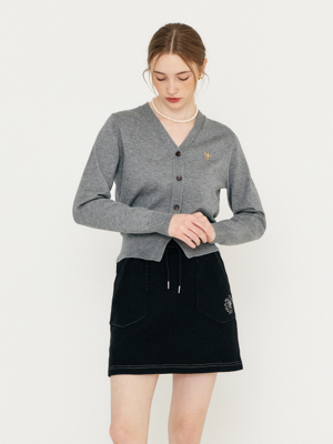 WOMAN GNRL 에센셜 베이직 가디건 [GREY] / WBC1L04504