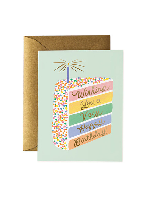 문구 - 라이플페이퍼 (RIFLE PAPER) - 라이플페이퍼 Cake Slice Birthday Card 생일 카드