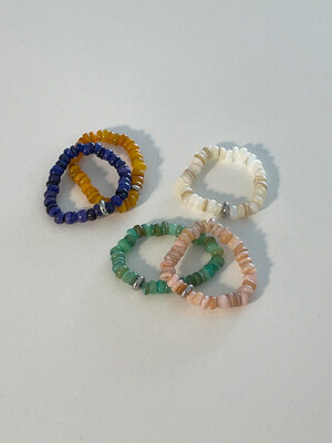 POINT BEADS RING (5colors) AR223009