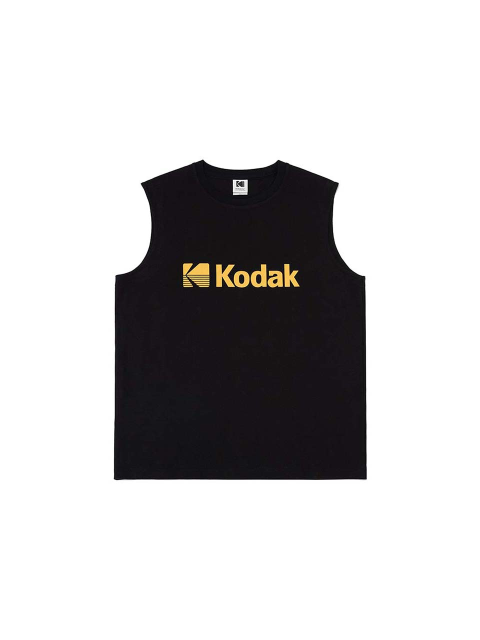 티셔츠,티셔츠 - 코닥 어패럴 (KODAK Apparel) - 에센셜 워딩 슬리브리스 BLACK