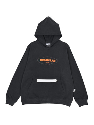 Fake zipper hoodie_Pigment Charcoal
