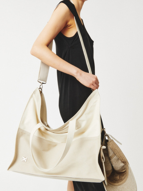 토트백,에코/캔버스백,크로스백 - 세터 우먼 (SATUR WOMAN) - Nuoro Three Way Canvas Bag  - Sand Beige