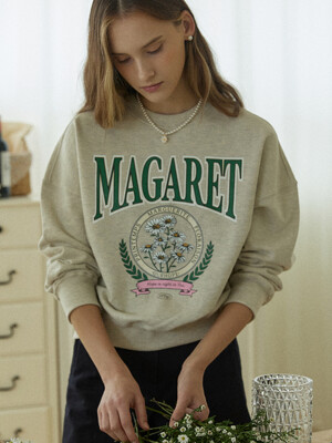 Margaret Artwork Sweatshirt - Oatmeal
