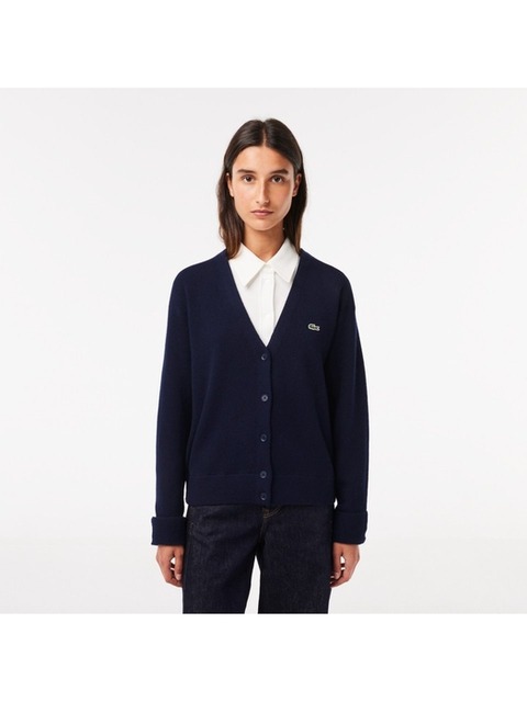 니트 - 라코스테 (LACOSTE) - 여성 링스링스 브이넥 가디건 AF9545-53N 166