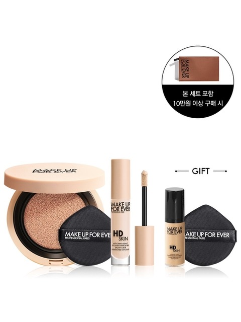 베이스메이크업 - 메이크업포에버 (MAKE UP FOR EVER ) - [NEW] HD SKIN 쿠션 & HD SKIN 컨실러 세트(+파운데이션 5ML+쿠션 퍼프)