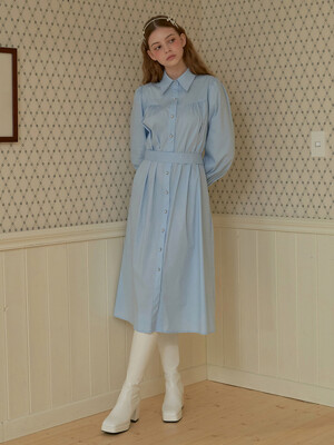 SKY HEART SHIRT DRESS