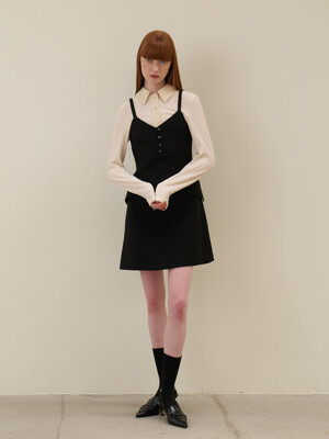 [리퍼브]23 Fall_ Black Slip Mini Dress