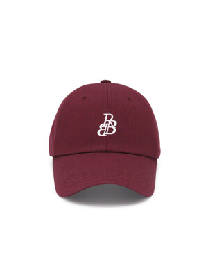 RBB Signature Small Logo Ball Cap - Burgundy