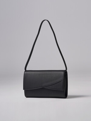 erg leather shoulder bag_black