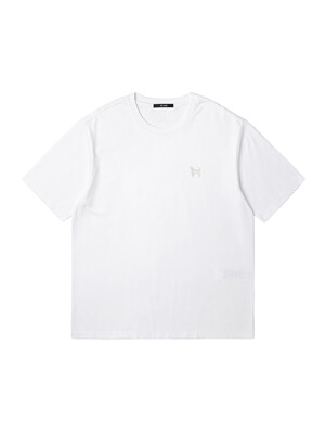 남여공용 수피마 베이직 라운드 반팔 티셔츠 (O-WHITE) (HA4ST92-33)