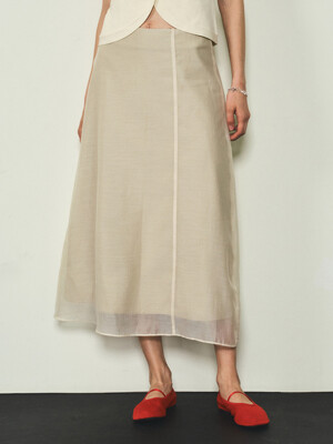 See-through Layered Skirts_CTS608(3Color)