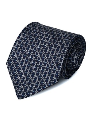 [페라가모] 남성 실크 타이 35 0300 NAVY 0732145