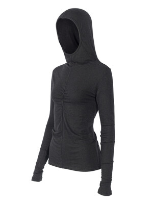 ANGORA BALACLAVA TOP [BLACK]