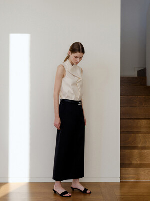 Flavia Skirt Satin Black