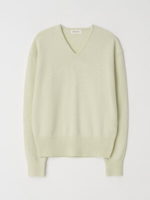 [10차 재입고] GEELONG WOOL V-NECK KNIT - MELON