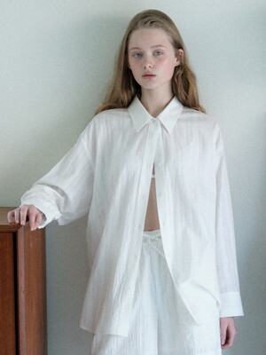 Sheer Stripe Shirt_3color
