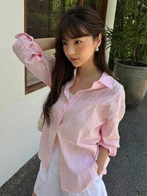 Sheer Stripe Shirt_3color