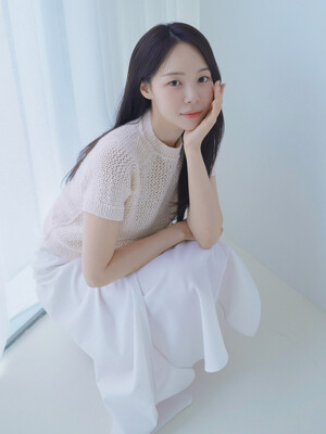 TVR COTTON NETTING KNIT TOP_3COLORS