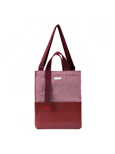 double canvas bag red