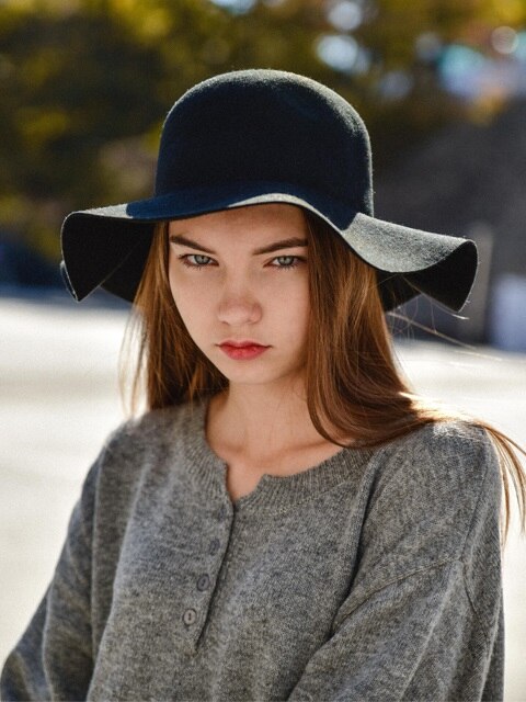 London Wool Fedora Hat (Black)