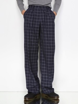 BLUE CHECK TROUSER