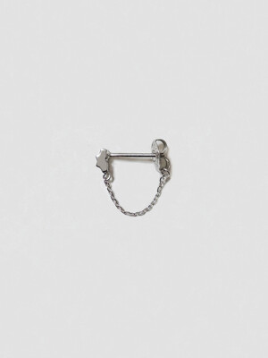 STEP chain earring tiny