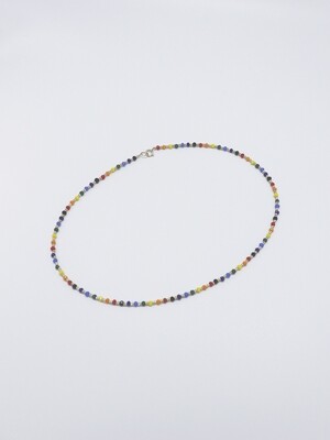 Crystal rainbow beads Necklace 레인보우 비즈 초커 목걸이