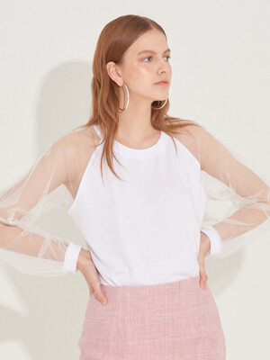 Backless Silky top [White]