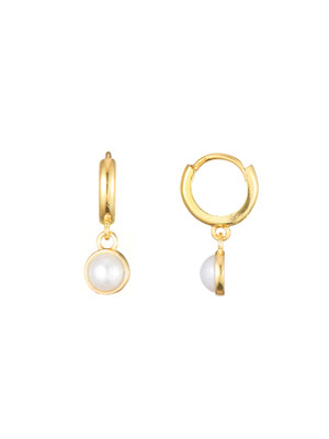 Pearl drop Earring, Yumi(P)