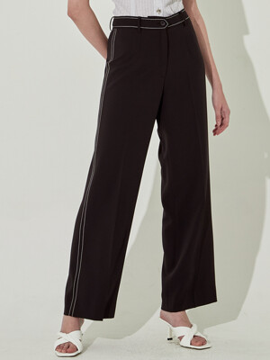 Stitched Straight Trouser [Black]
