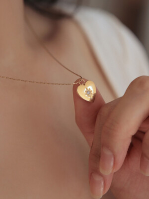 [단독]heart necklace