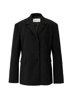 Three button single jacket - Black