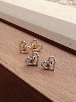 Shiny Nuovo Heart Earrings