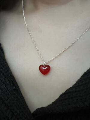 Heart Carelian Necklace