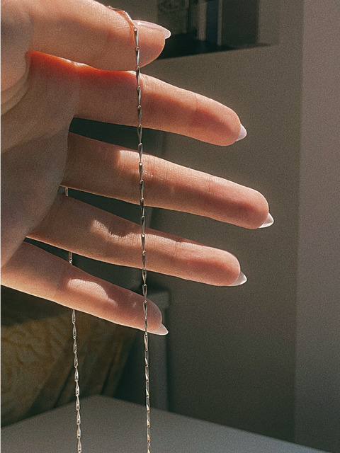 주얼리 - 소녀 (sOnyO) - Oblique Chain Necklace