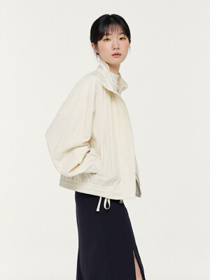 RTS HIGH NECK SHIRRING JUMPER_2COLORS