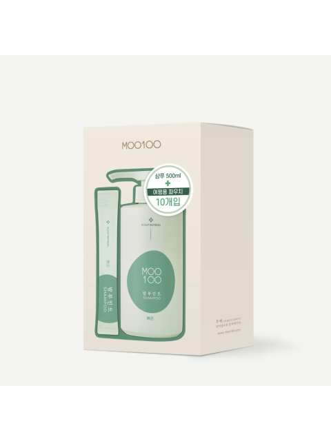 헤어케어 - 무백 (MOO100) - [시코르단독] 밤부민트 샴푸 기획세트